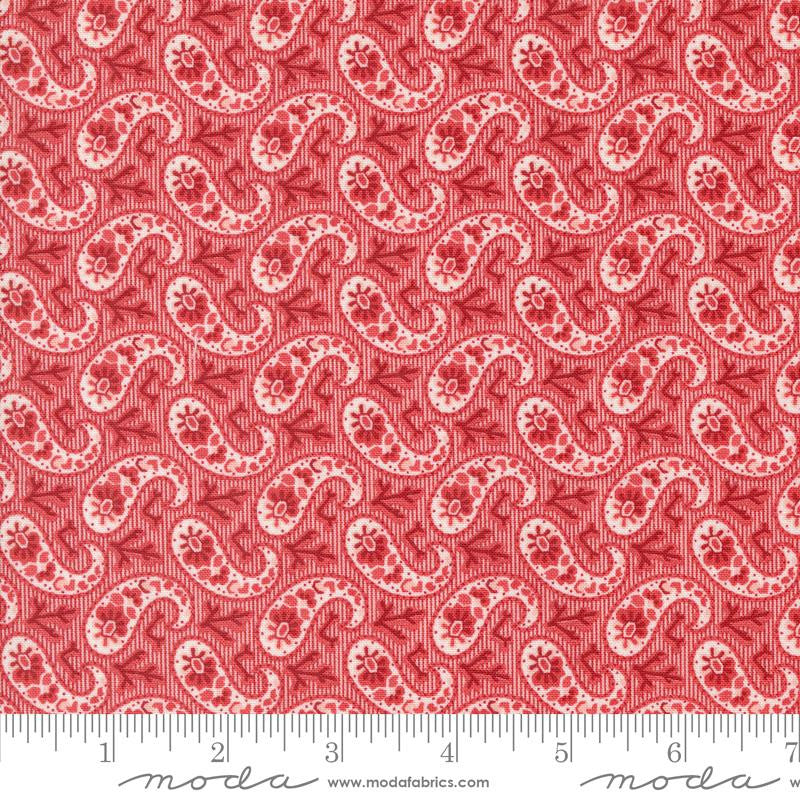 Grand Haven Bandana Paisley Cherry Yardage by Minick & Simpson for Moda Fabrics | 14986 12