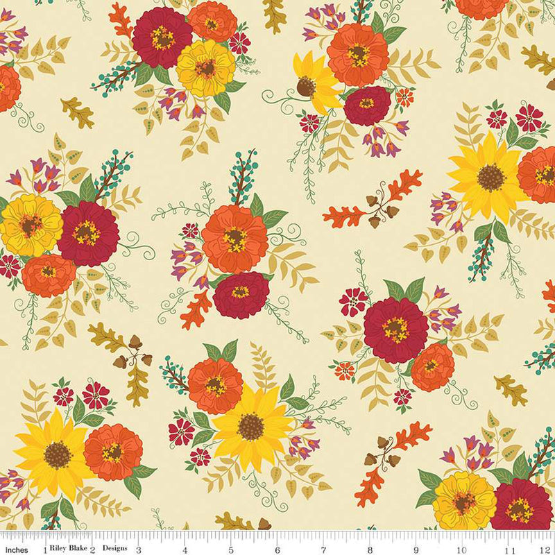 Autumn Afternoon Main Cream Yardage by Heather Peterson for Riley Blake Designs C14870-CREAM