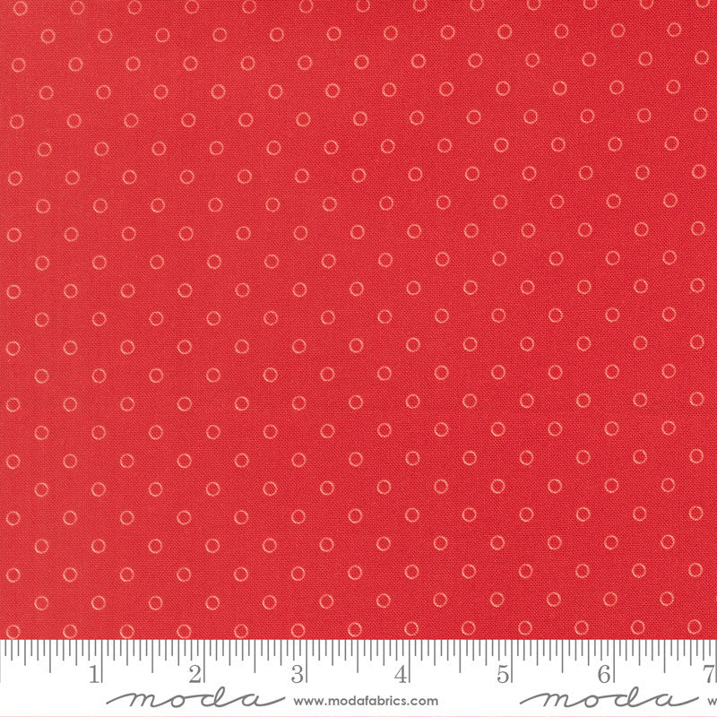 PRESALE Bloomsberry Favorite Dot Red Yardage by Camille Roskelley for Moda Fabrics | 55356 18