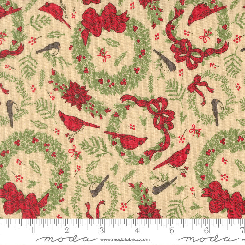 Holiday Cheer Natural Yardage by Stacy Iest Hsu for Moda Fabrics | 20973 11