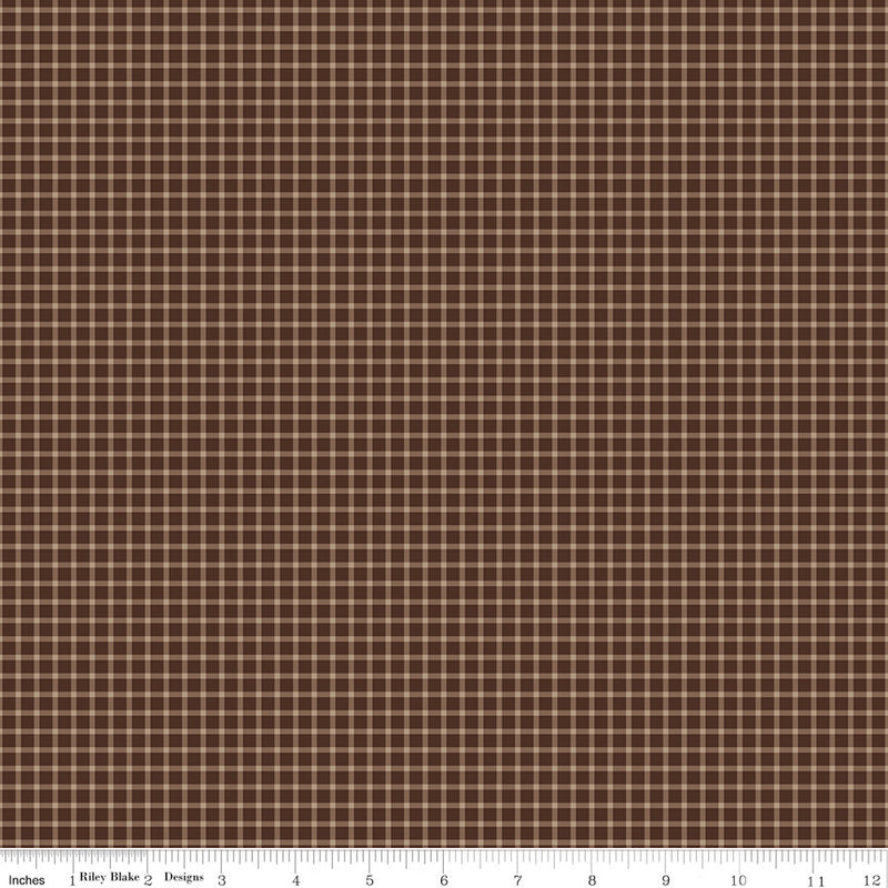 Plaid-Venture Club Explorer Brown Yardage by The RBD Designers for Riley Blake Designs |  C17048-BROWN