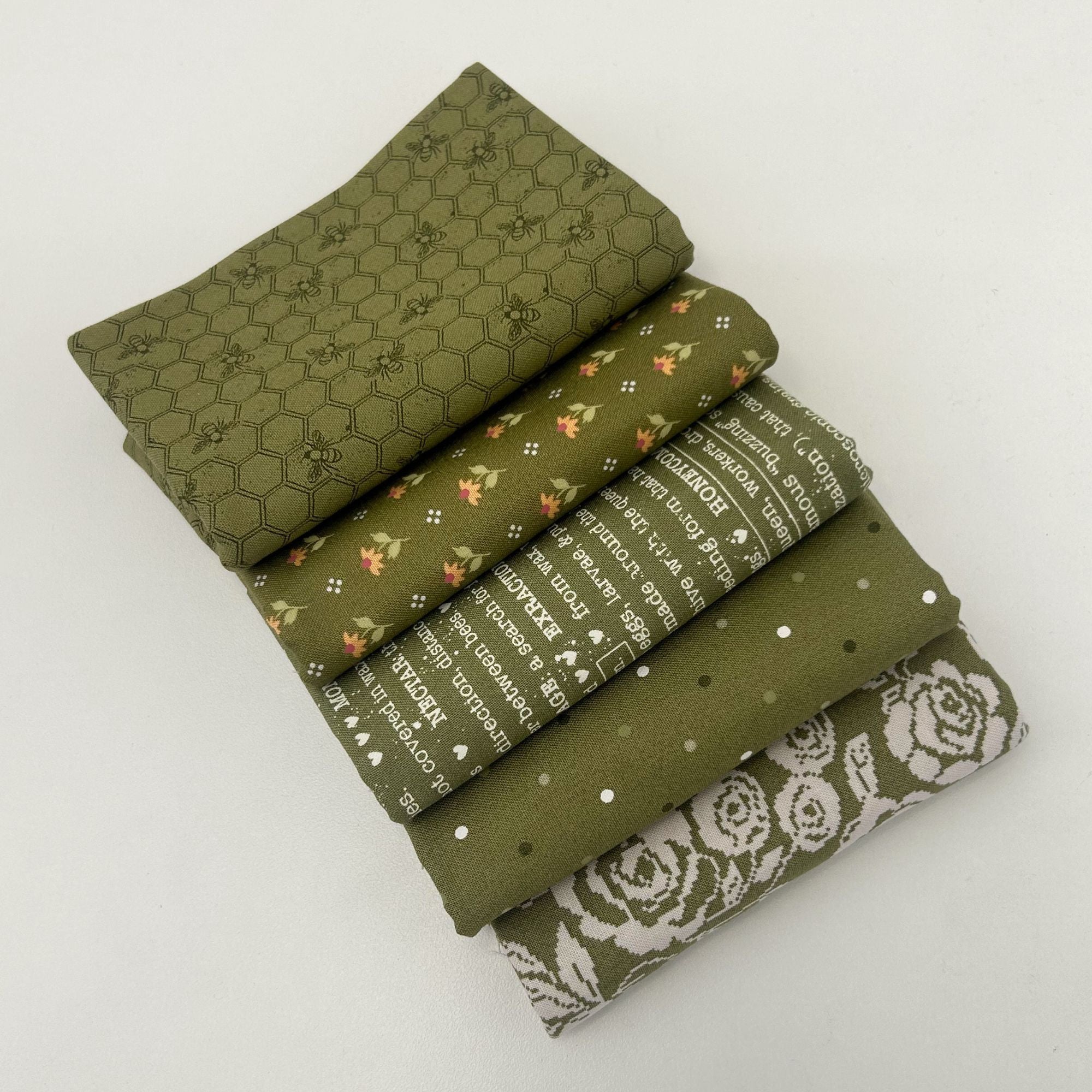 Wild Honey Custom Fat Quarter Bundle Fern by Lella Boutique for Moda Fabrics | 5 FQs | Curated Bundle