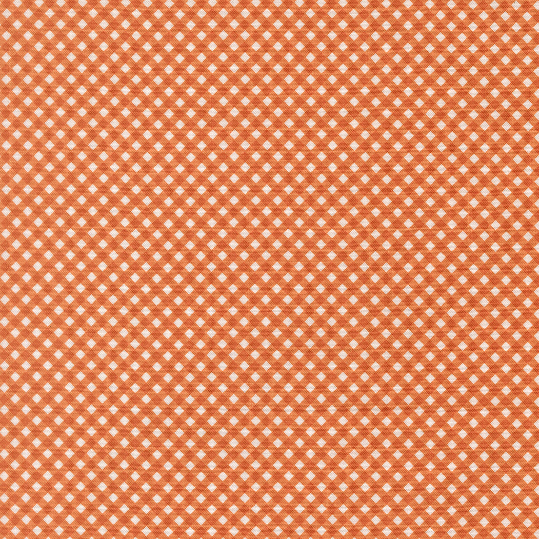 PRESALE Birch and Willow Gingham Pumpkin Yardage by Sherri & Chelsi for Moda Fabrics | 37726 14
