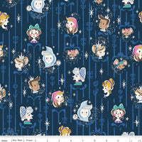 PRESALE Wishes Cast Riley Navy Sparkle Yardage by Jill Howarth for Riley Blake Designs | SC18071-RILEYNAVY