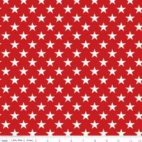 Freedom Garden Stars Red Yardage by My Mind's Eye for Riley Blake Designs | C15622-RED