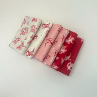 Letters to Cupid Custom Fat Quarter Bundle by My Mind's Eye for Riley Blake Designs | 6 FQs | Curated Bundle