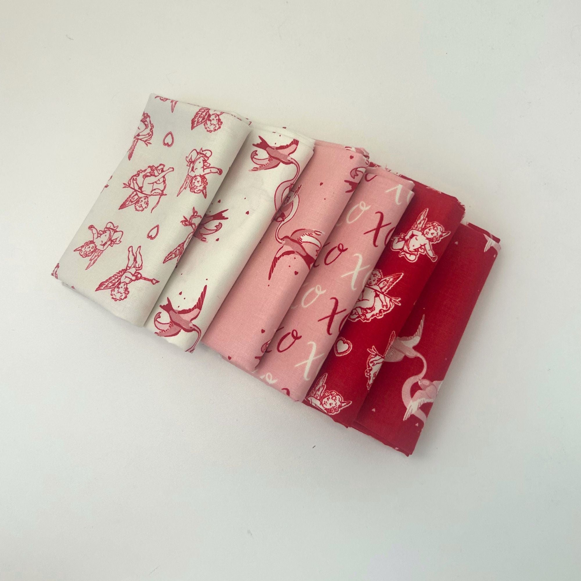 Letters to Cupid Custom Fat Quarter Bundle by My Mind's Eye for Riley Blake Designs | 6 FQs | Curated Bundle