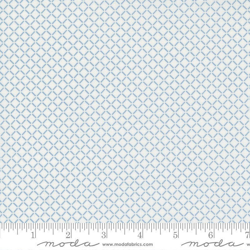 Nantucket Summer Sail Cream Blue Yardage by Camille Roskelley for Moda Fabrics | 55265 24