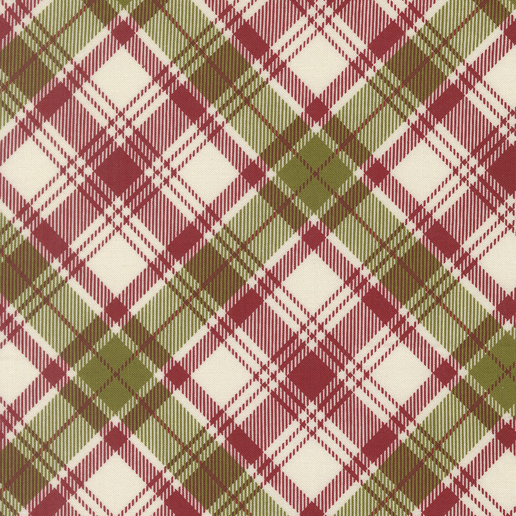 PRESALE Chilly Christmas Plaid Red Yardage by Sweetwater for Moda Fabrics | 55715 12