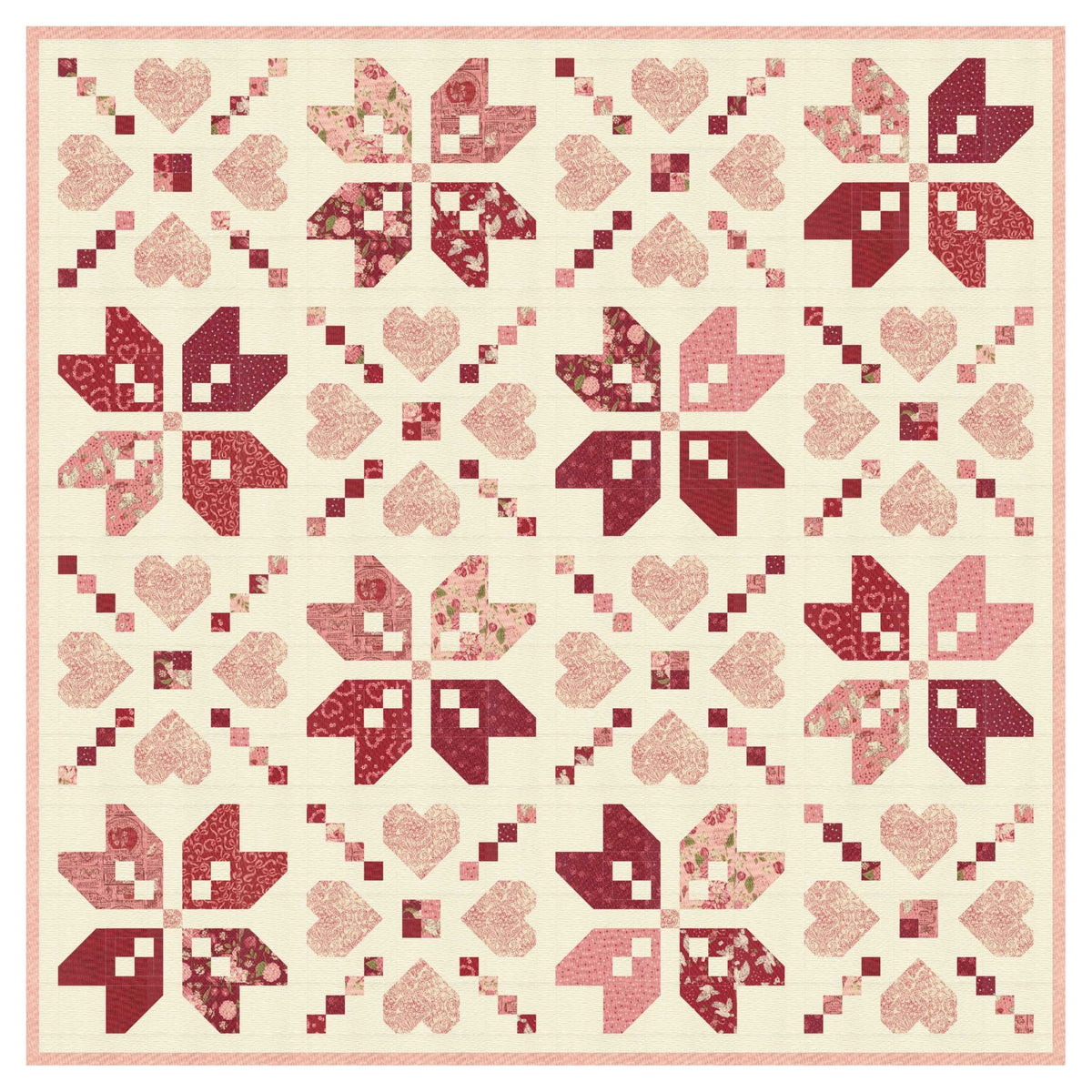 PRESALE Sweater Weather Quilt Kit With Je T'aime by Stacy Iest Hsu for Moda Fabrics | Quilt Size 79 1/2” x 79 1/2”