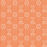 Happy Fall Days Vintage Squares Orange Yardage by Kelsey Carlson for Riley Blake Design | C16343-ORANGE