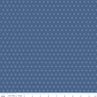 Autumn Denim Stitch Yardage by Lori Holt for Riley Blake Designs | C14658 DENIM Cut Options