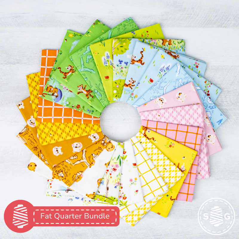 100 Aker Woods Custom Fat Quarter Bundle by Jill Howarth for Riley Blake Designs | Curated Bundle 21 SKUs