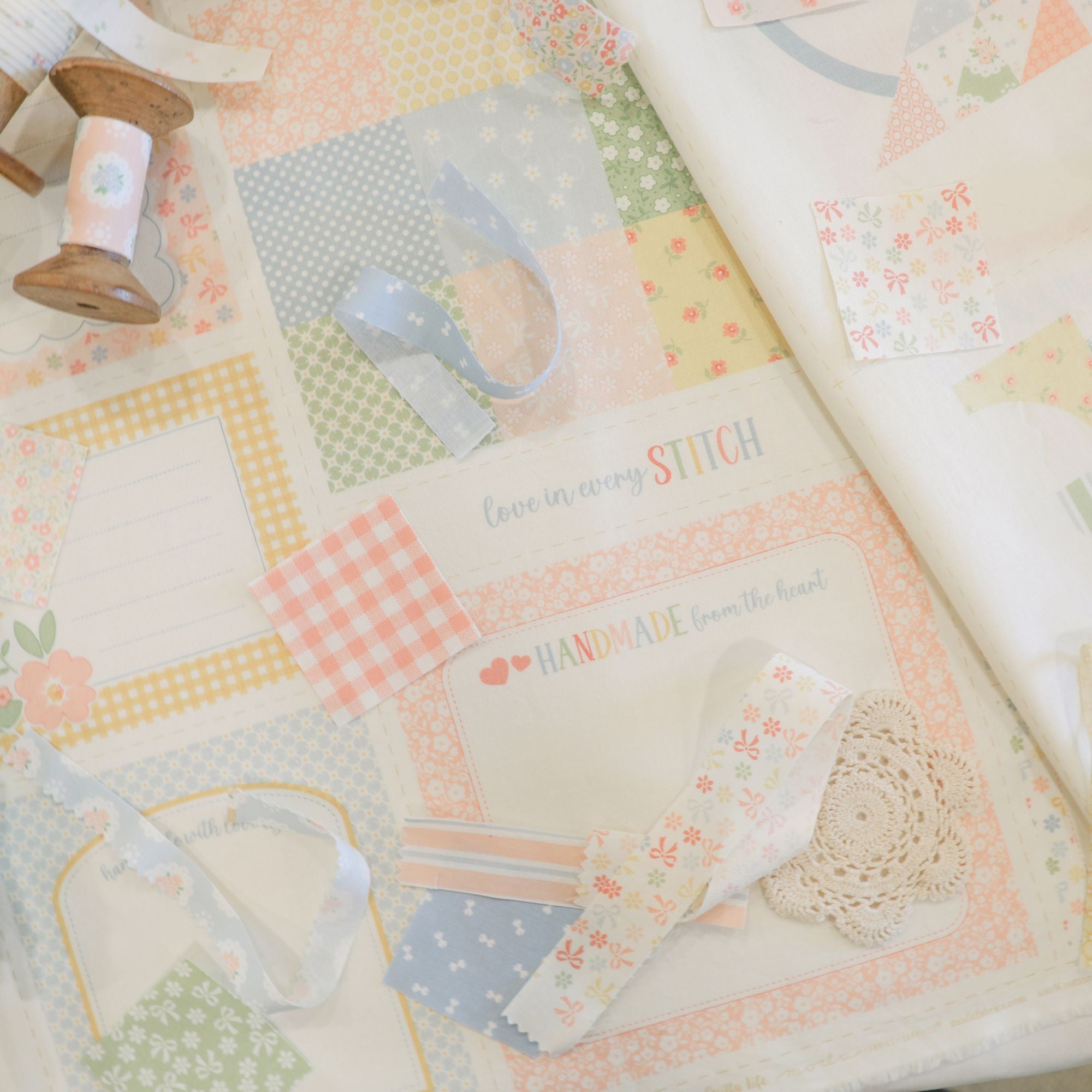 PRESALE Handmade Sweetness Porcelain Labels N Things Panel by Heather Briggs of My Sew Quilty Life for Moda Fabrics | 31799 11