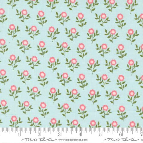 Lovestruck Mist Old Fashioned Bloom Yardage by Lella Boutique for Moda Fabrics | 5192 14