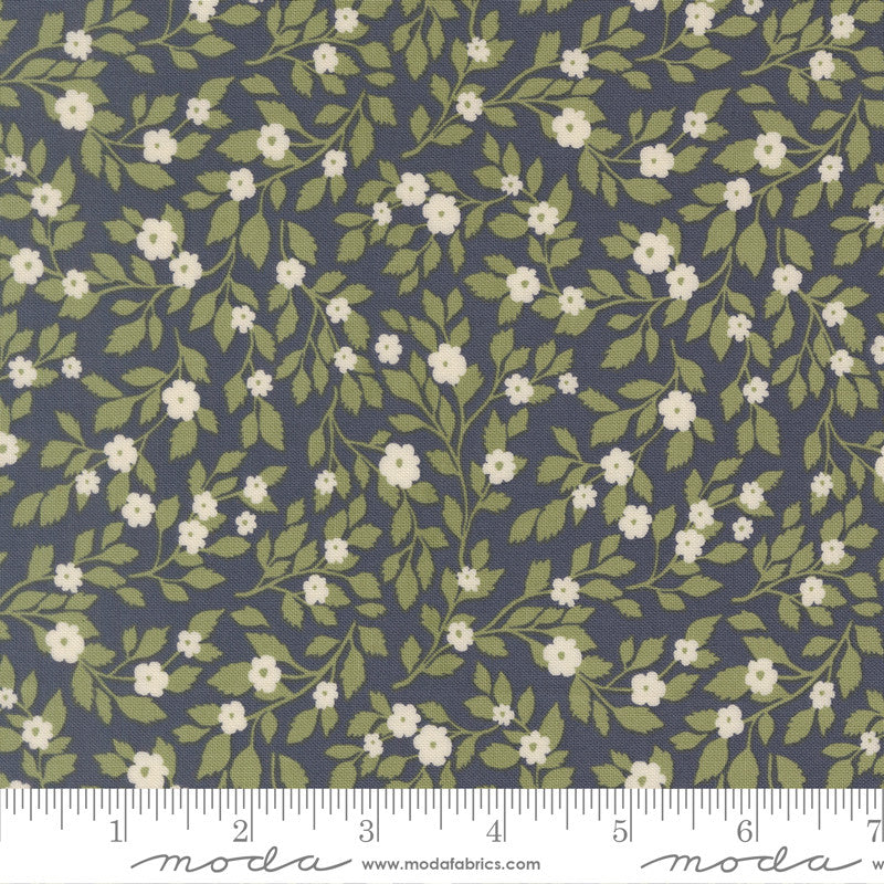 PRESALE True Love Daydream Posies Twilight Yardage by Lella Boutique for Moda Fabrics | 5261 13
