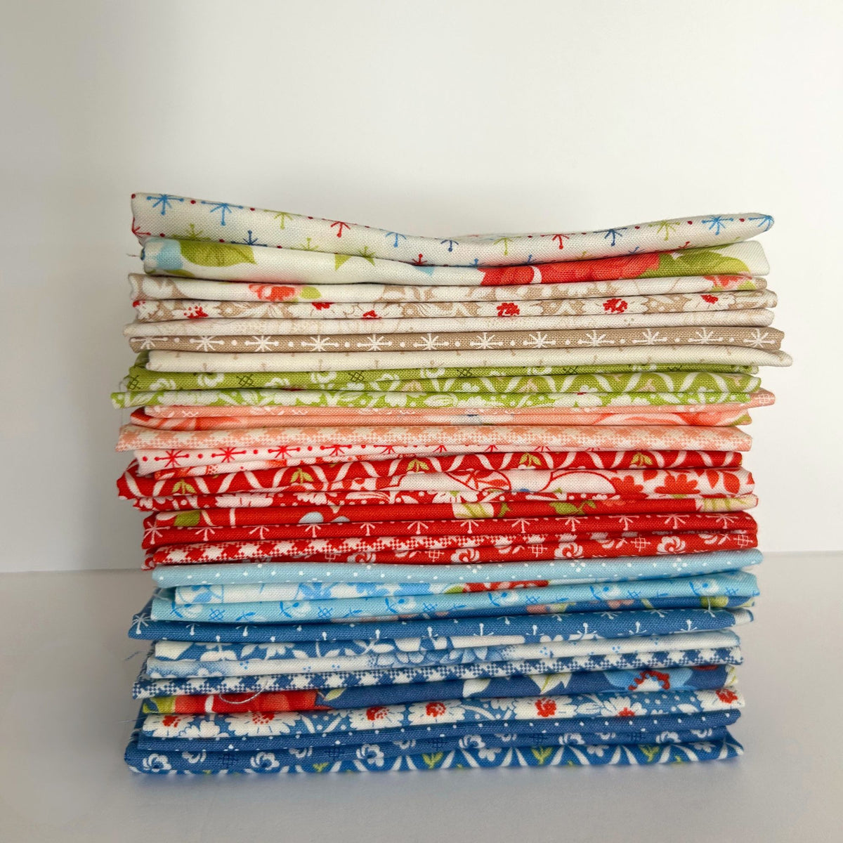 Rosie Fat Eighth Bundle | Rosie by Fig Tree & Co for Moda Fabrics | 34 Fat Eighths | Remnant Bundle