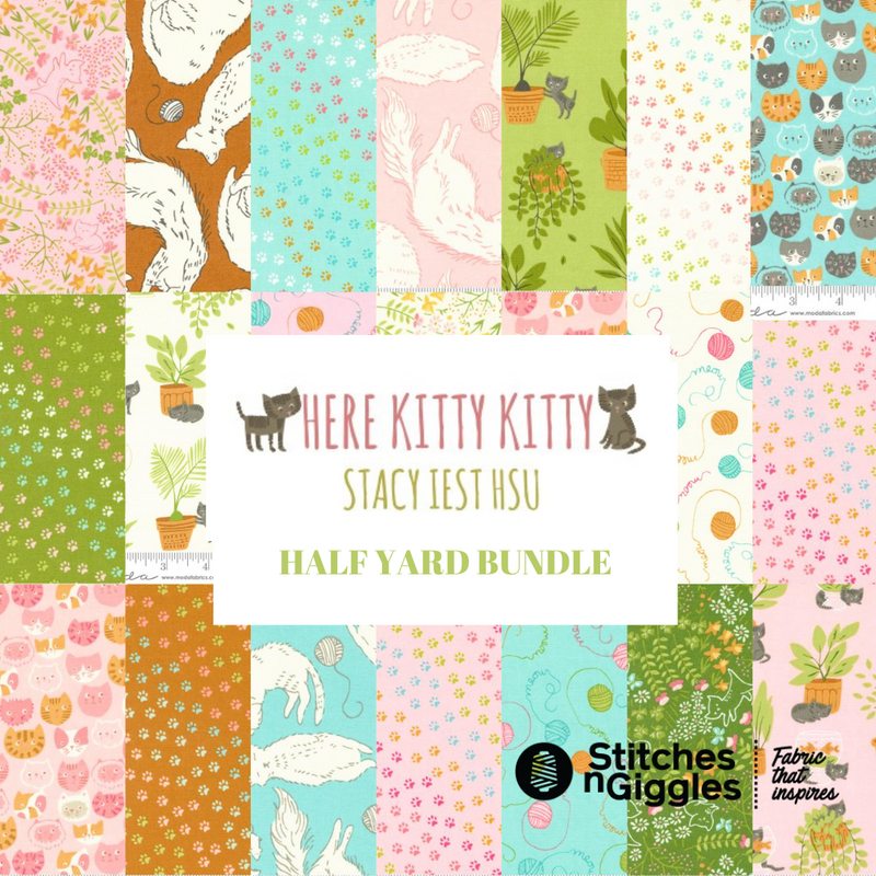 Here Kitty Kitty Half Yard Bundle by Stacy Iest Hsu for Moda Fabrics |20 SKUs