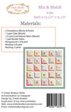 Mix and Match Quilt Pattern by Chelsi Stratton of Sherri & Chelsi for Moda Fabrics | CSD 160