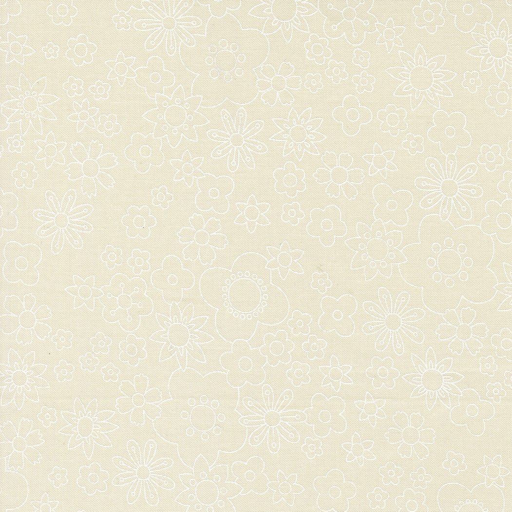 Happy Daze Cloud White Yardage by Chloe’s Closet for Moda Fabrics | 33841 21