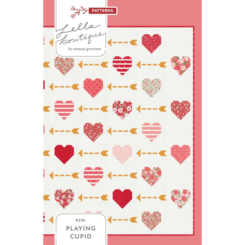 Playing Cupid Quilt Pattern by Lella Boutique for Moda Fabrics | Featuring Love Blooms | Layer Cake Friendly