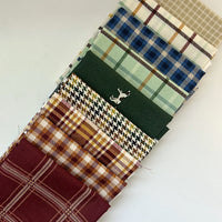 Fat Quarter Bundle | Plaid-Venture Club for Riley Blake Designs | 9 Plaid Fat Quarters | Curated Bundle