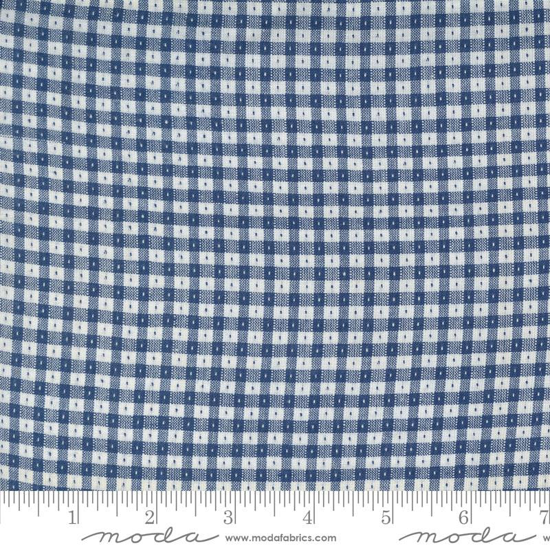 Denim and Daisies Wovens Gingham Midnight Jeans Yardage by Fig Tree for Moda Fabrics | 12222 22