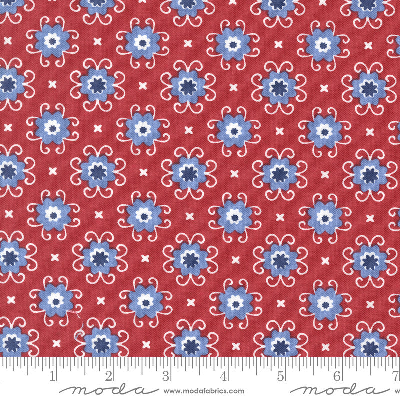 PRESALE Star Spangled Bandana Rocket by April Rosenthal of Prairie Grass for Moda Fabrics | 24173 15