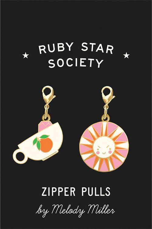 Sale! Ruby Star Society Melody Zipper Pulls by Melody Miller for Moda Fabrics | 2 Zipper Charms | RS7051