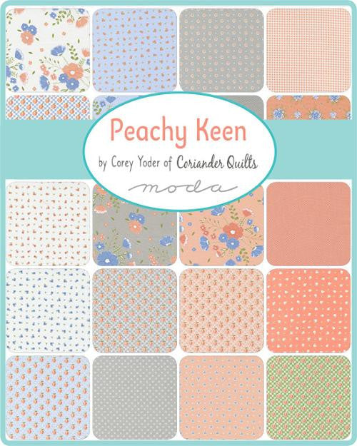 Peachy Keen Bubble Gum Posy Yardage by Corey Yoder for Moda Fabrics | 29174 17