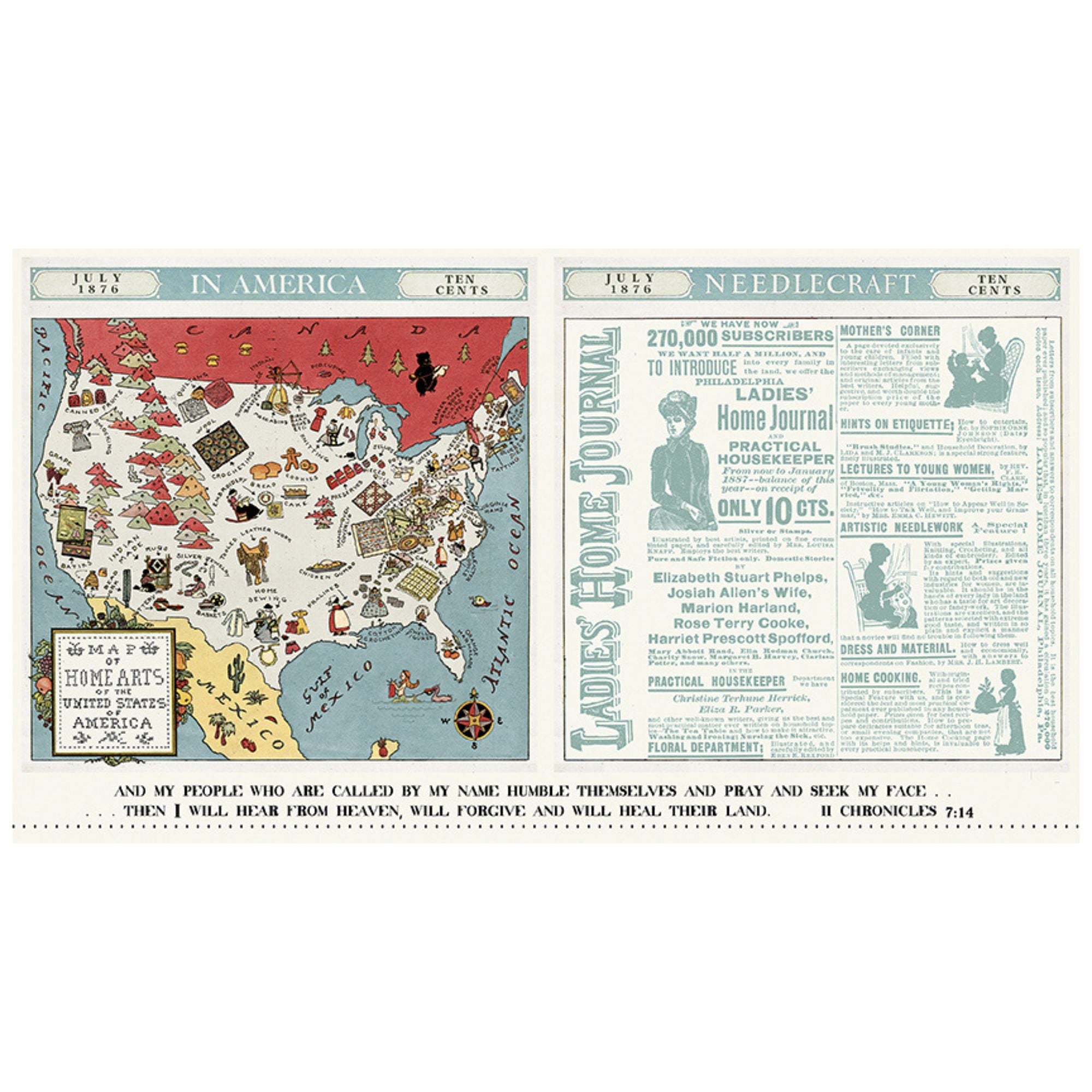 PRESALE Sew America Pillow Panel by J. Wecker Frisch for Riley Blake Designs | Panel Size 23 1/2" x 43 1/2" | PD17342-PANEL