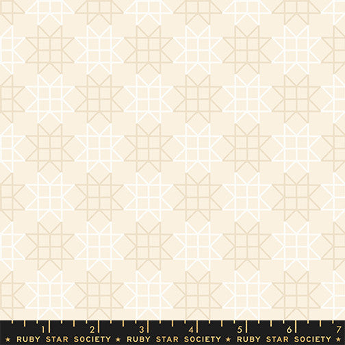 Paper Cuts 2 Paper Star Natural Yardage by Rashida Coleman Hale for Ruby Star Society | RS1114 11