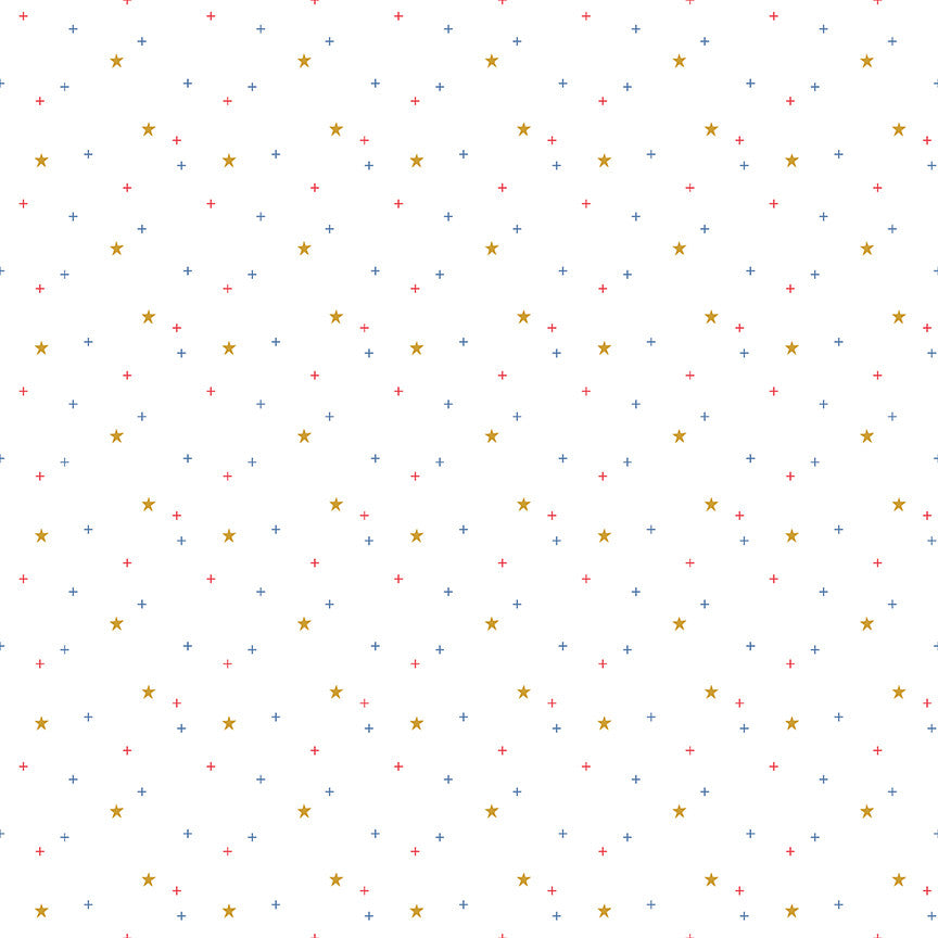 Sparkler Star White Yardage by Melissa Mortenson for Riley Blake Designs | SC650-WHITE