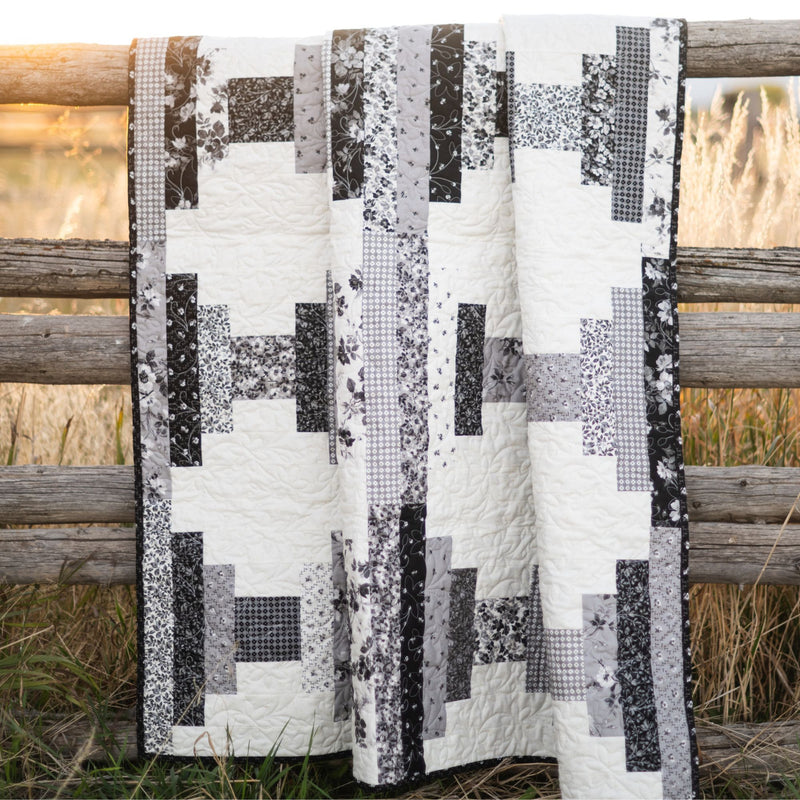 PRESALE Tailor Made Custom Quilt Kit With Ink & Ivory by the RBD Designers | Quilt Size 64 1/2" x 64 1'2" (FREE PATTERN)