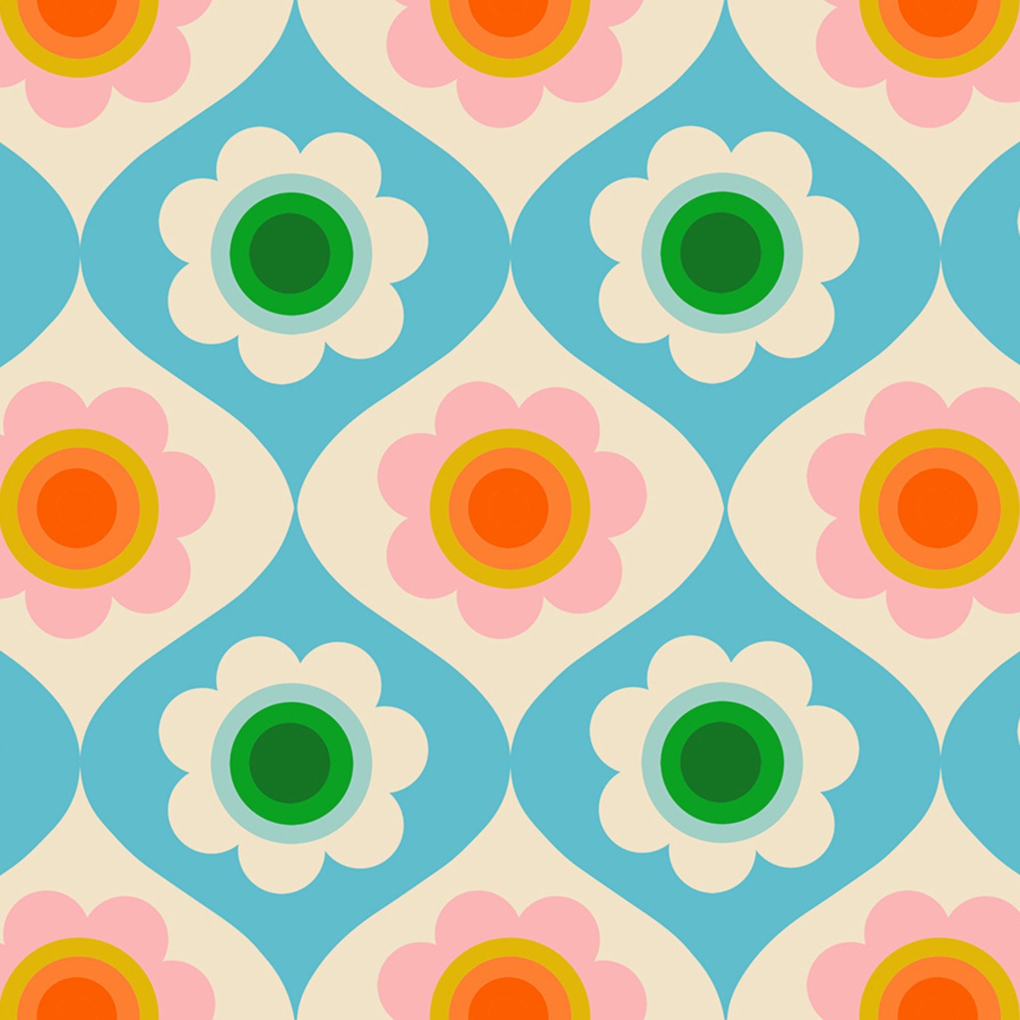 Trinketry Floral Turquoise Yardage by Melody Miller for Ruby Star Society | RS0114 18