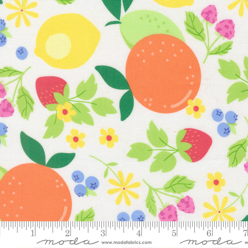 Fruit Salad Fruits Off White Yardage by Corey Yoder for Moda Fabrics | 29240 11
