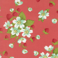 PRESALE Bloomsberry In Bloom Nantucket Red Yardage by Camille Roskelley for Moda Fabrics | 55350 17