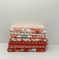 Rosie Custom Fat Quarter Bundle Red by Fig Tree & Co for Moda Fabrics | 8 FQs | Curated Bundle