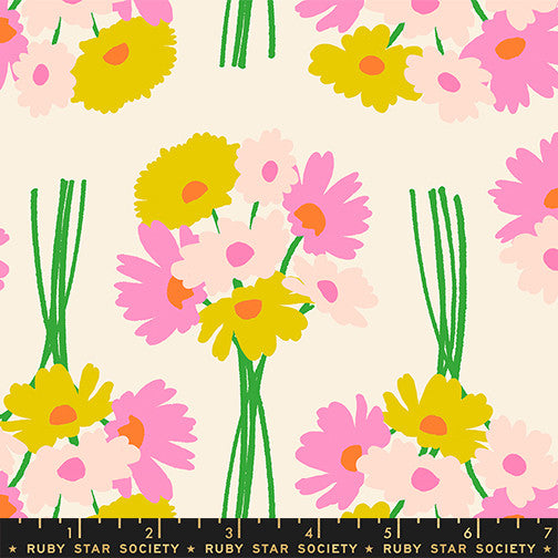Sparkle Mart Flower Department Natural Yardage by Melody Miller for Ruby Star Society | RS0118 11