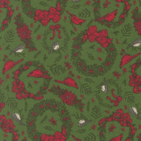 Holiday Cheer Deck The Halls Evergreen Yardage by Stacy Iest Hsu for Moda Fabrics | 20973 14