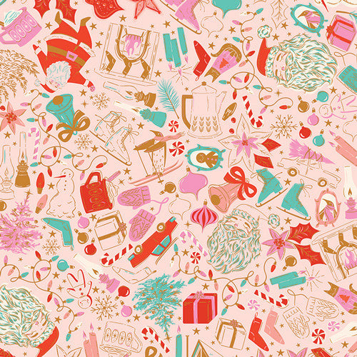 PRESALE Christmas in Color Decked & Dazzled Yardage by Art Gallery Fabrics | CMC-25403