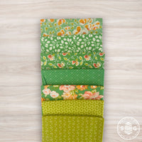 Portofino Custom Fat Quarter Bundle Green by Fig Tree & Co for Moda Fabrics | 7 Fat Quarters