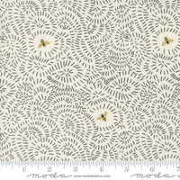 PRESALE Bee Garden Twists and Turns Metallic Porcelain by Gingiber for Moda Fabrics | 48415 11M