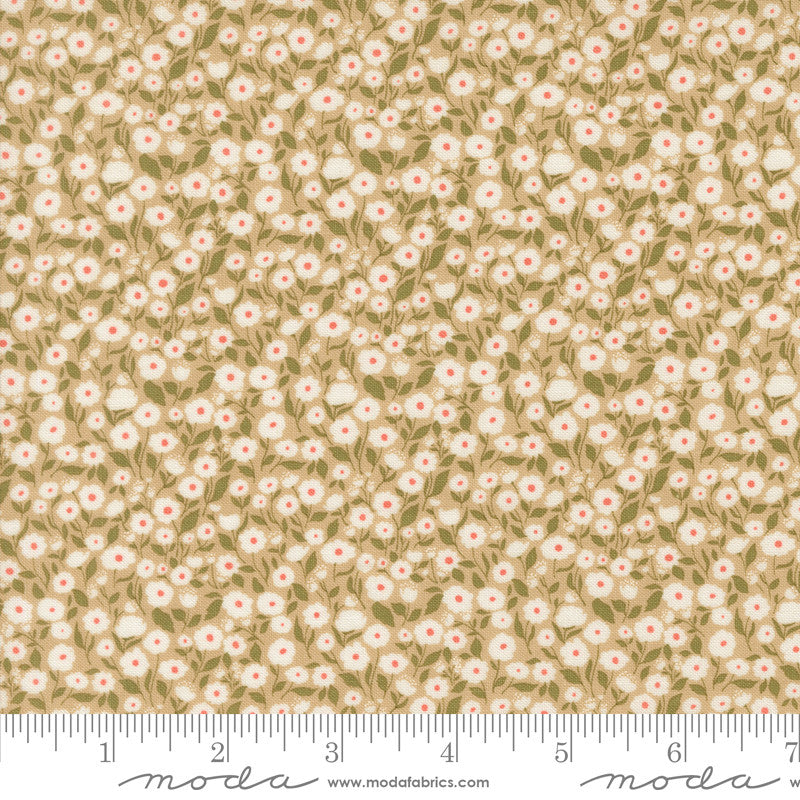 PRESALE Garden Glam Wild N Free Oatmeal Yardage by Lella Boutique for Moda Fabrics | 5271 12