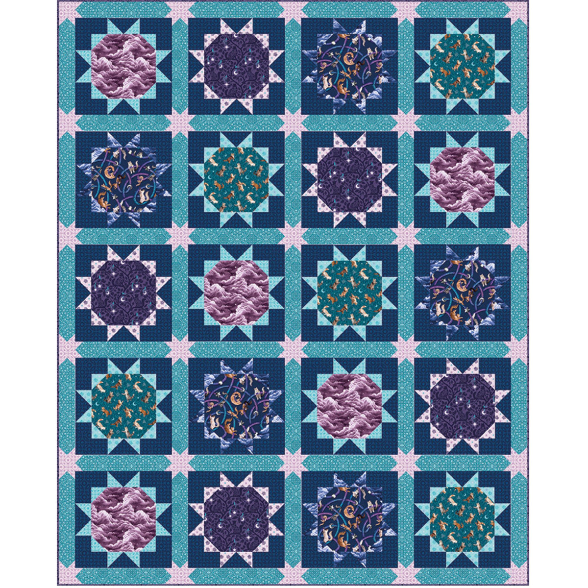 Eclipse Quilt Pattern Pattern by Frannie B Quilting Co. | P172-ECLIPSE