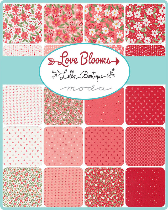 PRESALE Love Blooms Checkered Blush Yardage by Lella Boutique for Moda Fabrics | 5224 14