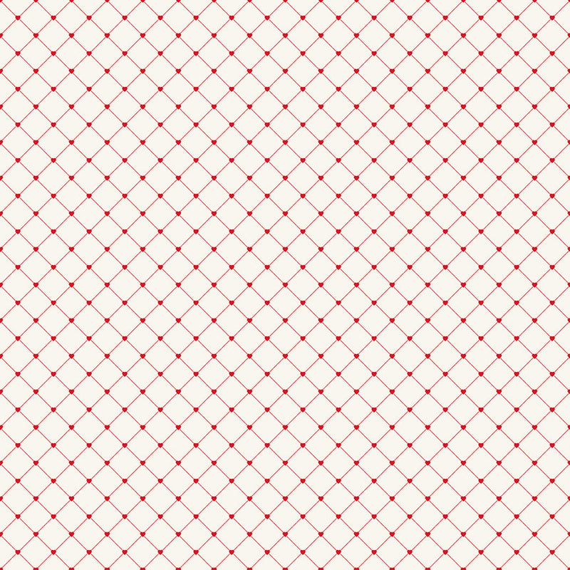 Letters to Cupid Crisscross Cream Yardage by My Mind's Eye for Riley Blake Designs | C16986-CREAM