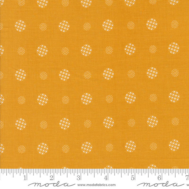 Color Crush Mod Dot Honey Yardage by V and Co. for Moda Fabrics | 10886 47