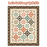 Let's Get Fancy Quilt Kit Boxed With Morning Latte by Sandy Gervais | KT-16920