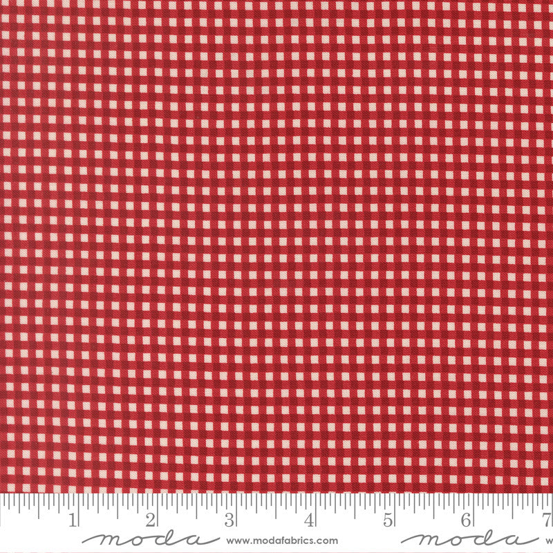 PRESALE Chilly Gingham Red Yardage by Sweetwater for Moda Fabrics | 55716 12